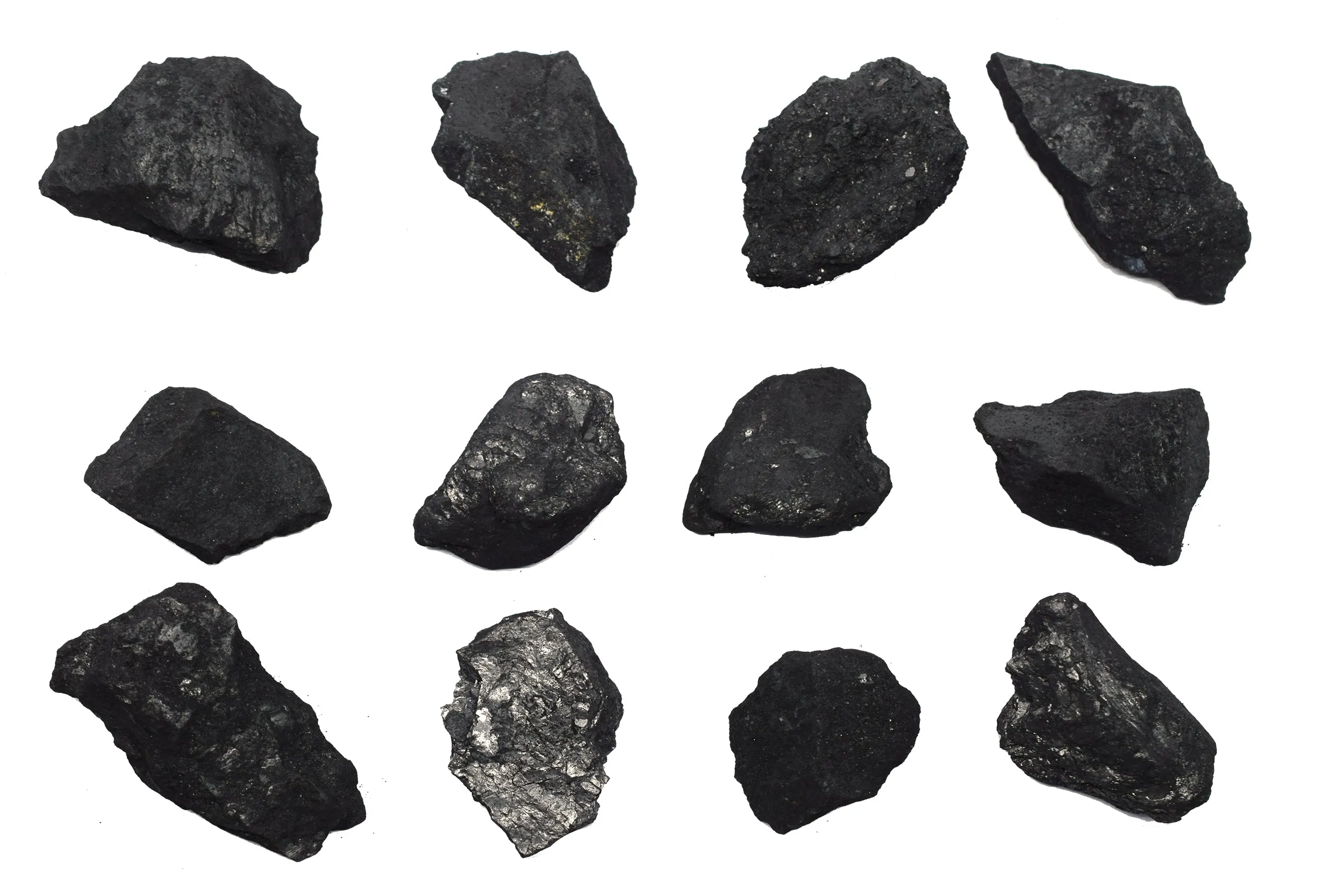 12PK Raw Graphite, Pure Carbon Specimens - Approx. 1" - Geologist Selected & Hand Processed - Great for Science Classrooms - Class Pack - Eisco Labs