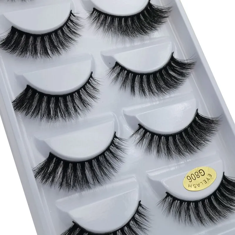 3D Eyelashes Hand made Reusable Natural Long Eyelashes 3D Mink Lashes Soft Dramatic Eye lashes For Makeup Cilios Mink Maquiagem