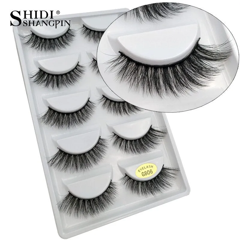 3D Eyelashes Hand made Reusable Natural Long Eyelashes 3D Mink Lashes Soft Dramatic Eye lashes For Makeup Cilios Mink Maquiagem