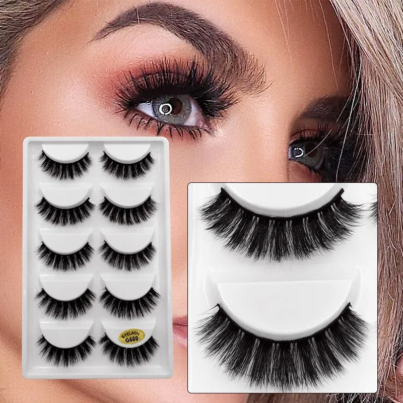 3D Eyelashes Hand made Reusable Natural Long Eyelashes 3D Mink Lashes Soft Dramatic Eye lashes For Makeup Cilios Mink Maquiagem