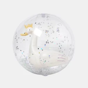 3D Inflatable Beach Ball - Princess Swan Multi