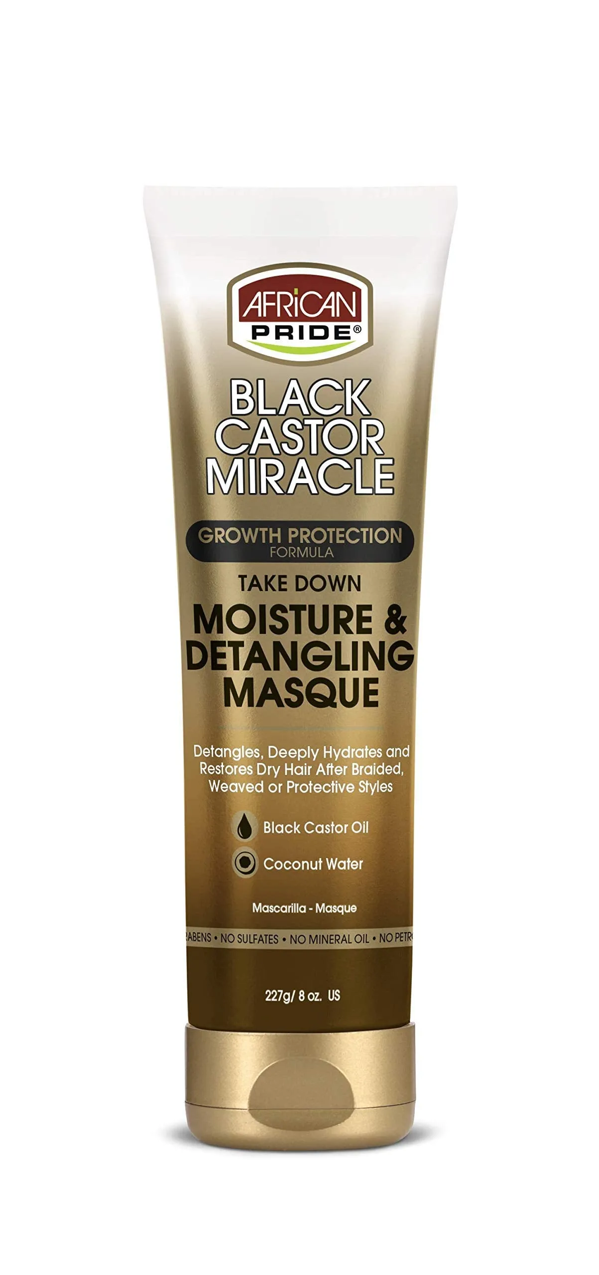 African Pride Black Castor Miracle Growth Protection Detangling Masque 270g