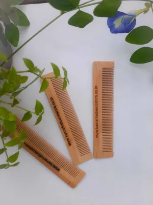 Bamboo Comb - For Healthy Scalp & Hair [Pack of 3]