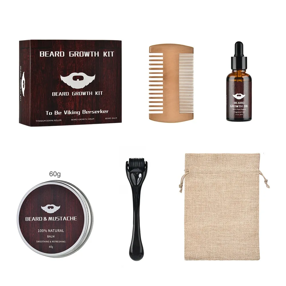 Beard Growth Kit - Enhance Hair Growth and Nourish Your Beard