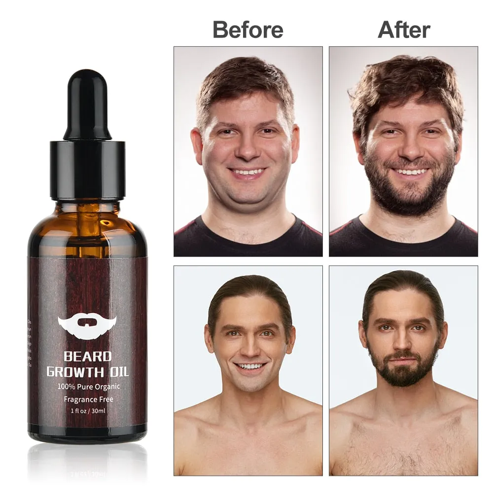 Beard Growth Kit - Enhance Hair Growth and Nourish Your Beard