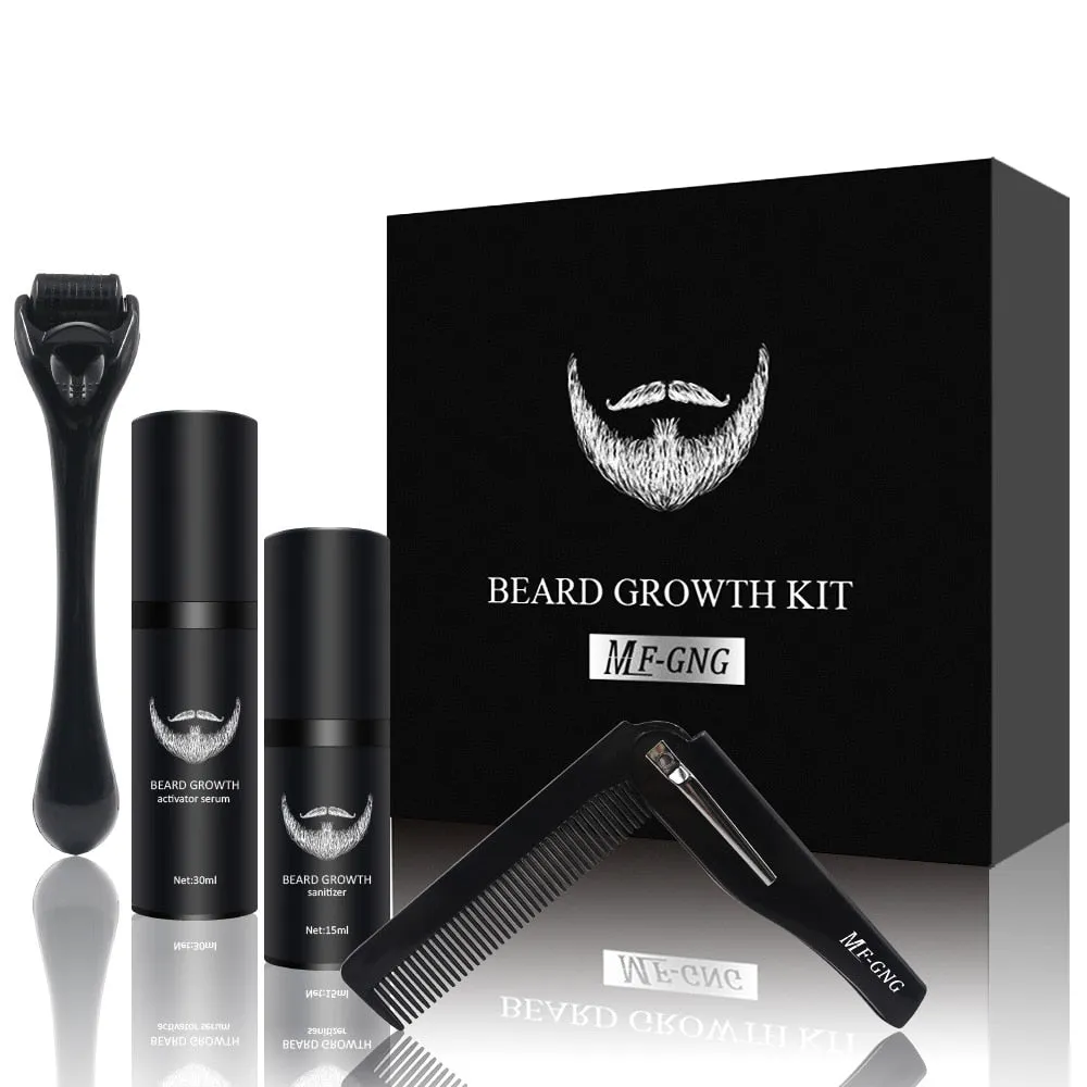 Beard Growth Kit - Enhance Hair Growth and Nourish Your Beard