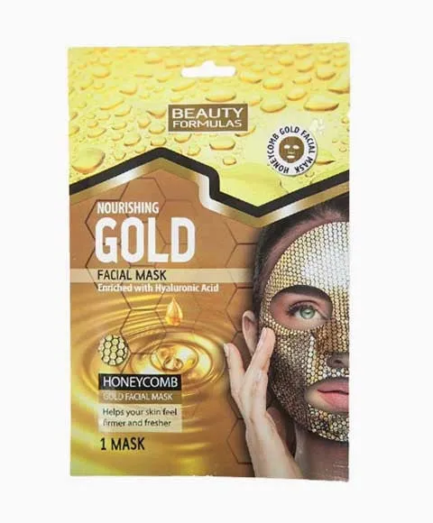 Beauty Formulas Nourishing Gold Honey Comb Gold Facial Mask