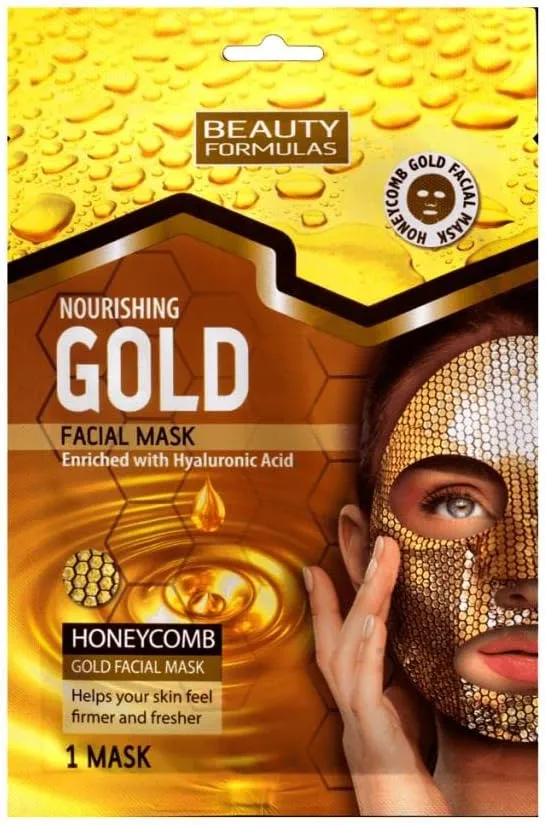 Beauty Formulas Nourishing Gold Honey Comb Gold Facial Mask