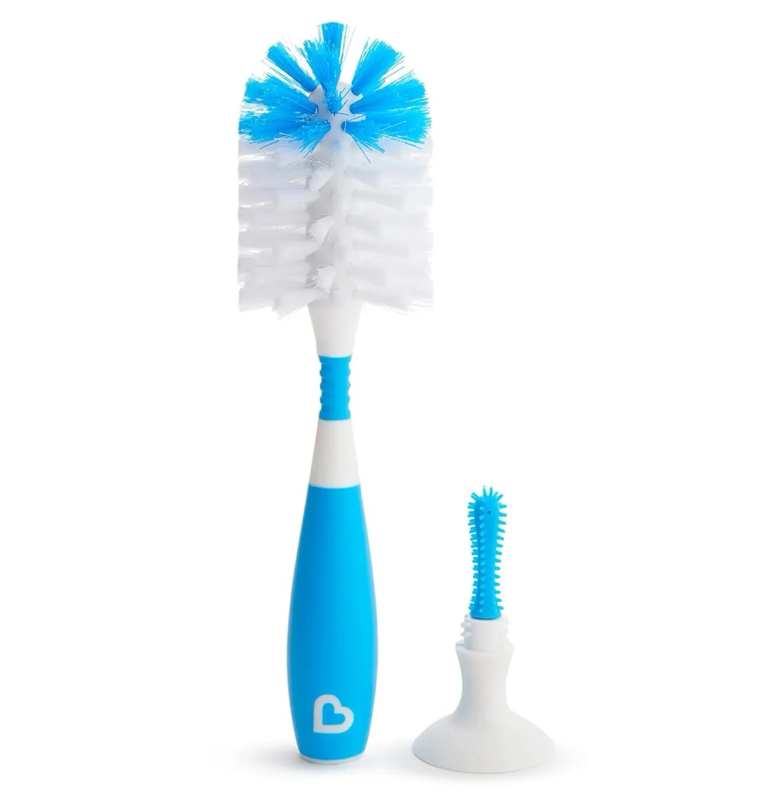 [Bundle Of 2] Munchkin Bristle Bottle Brush (Blue)