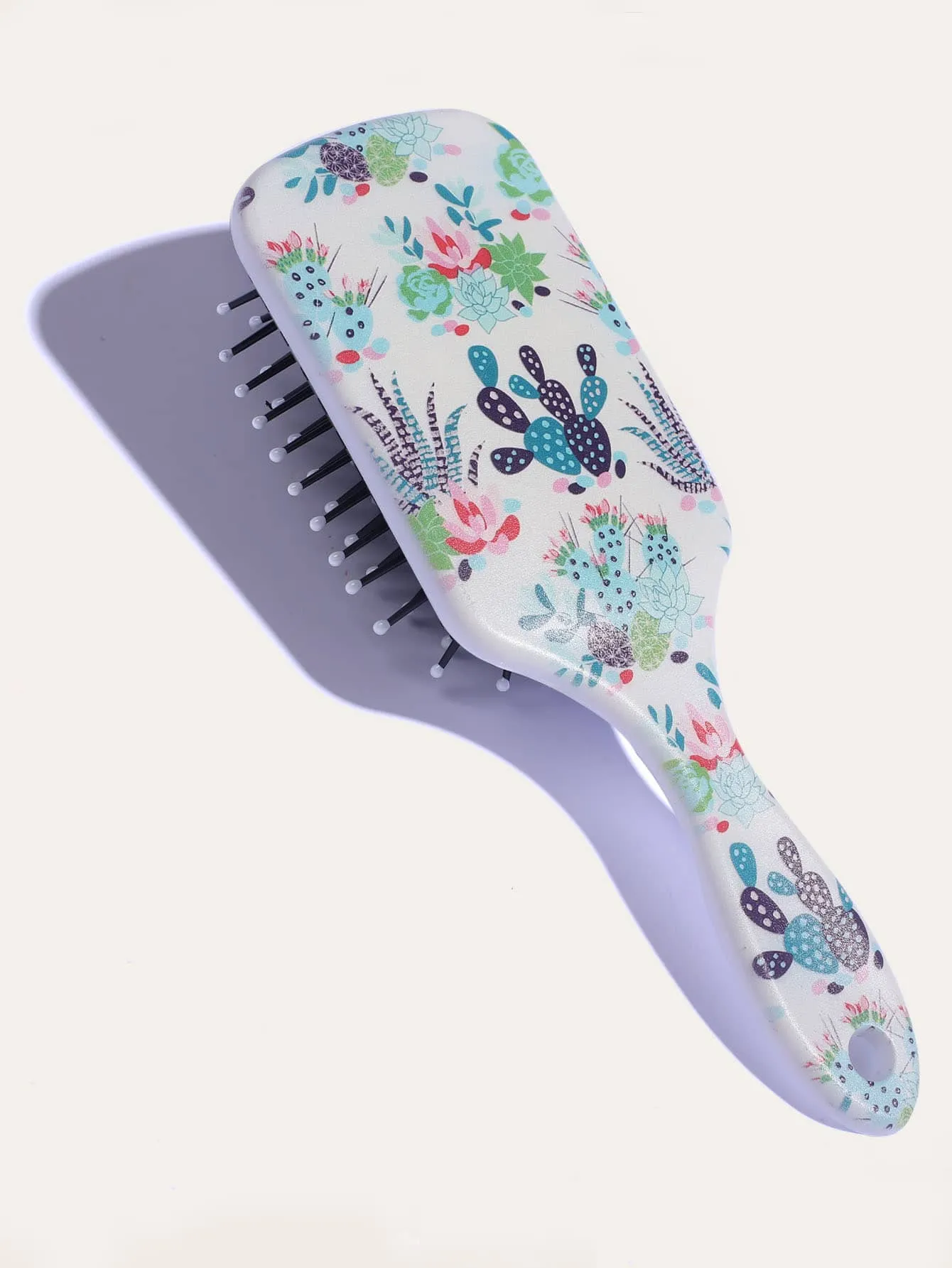 Cactus Print Hair Brush Detangling Hair Brush Detangler Brush Hair Comb Gift for