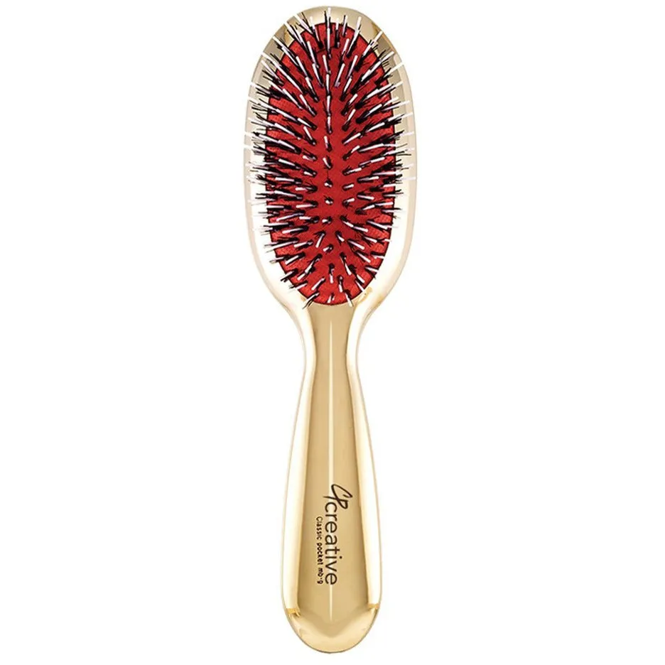 Classic Signature Gold Paddle Boar Bristle Hair Brush (2 sizes and 2 bristle types)