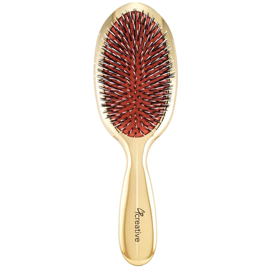 Classic Signature Gold Paddle Boar Bristle Hair Brush (2 sizes and 2 bristle types)