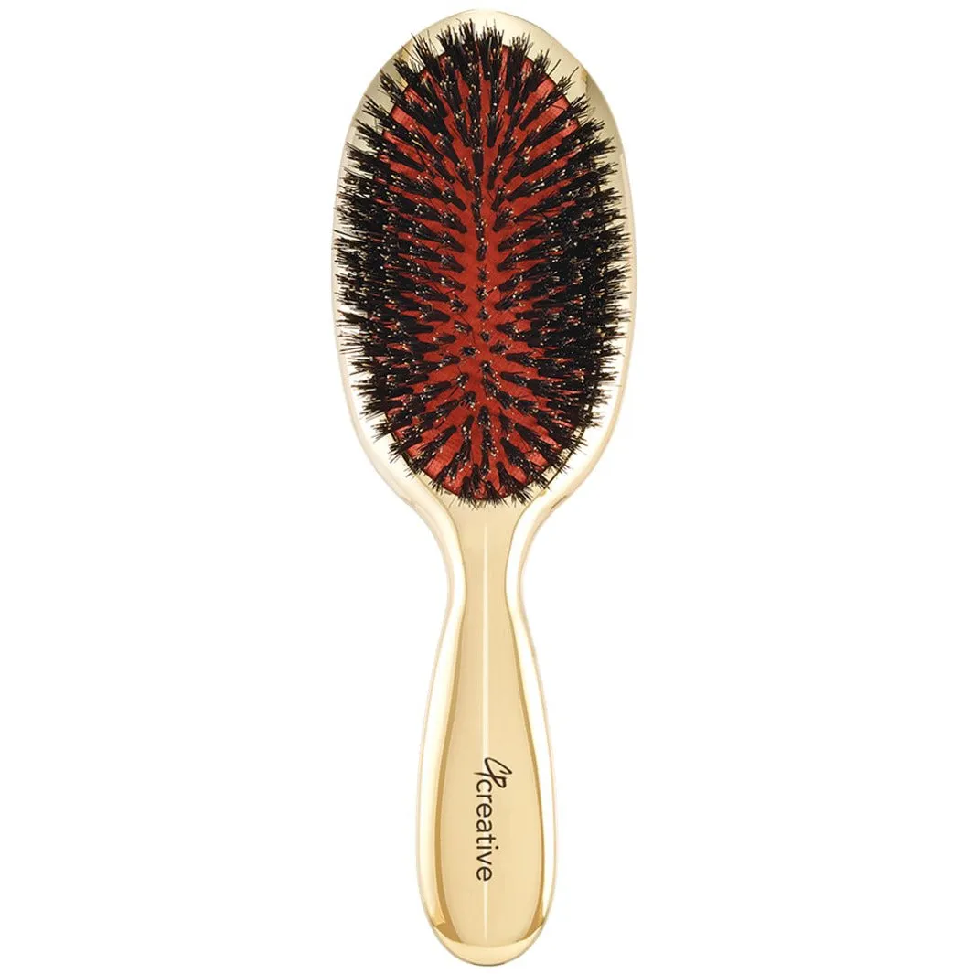 Classic Signature Gold Paddle Boar Bristle Hair Brush (2 sizes and 2 bristle types)