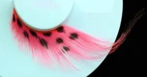 Dramatic Pink With Black Spots False Eyelashes