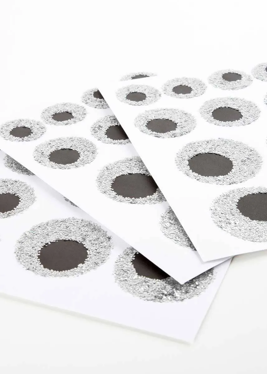 Eco Glitter Eyeball Stickers