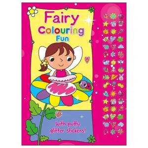 Fairy Coloring Fun With Puffy Glitter Stickers