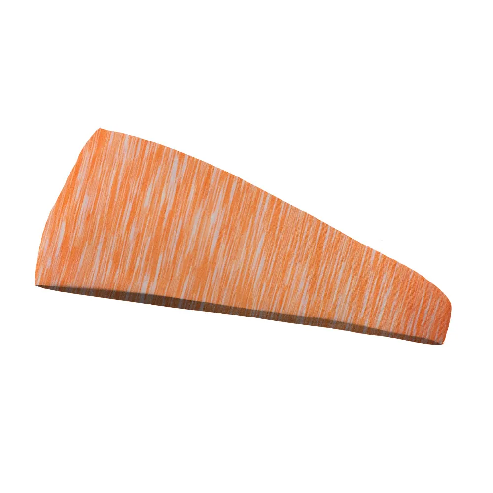 Fashion Orange and White Static Organic Headband - 4" and 3" Tapered