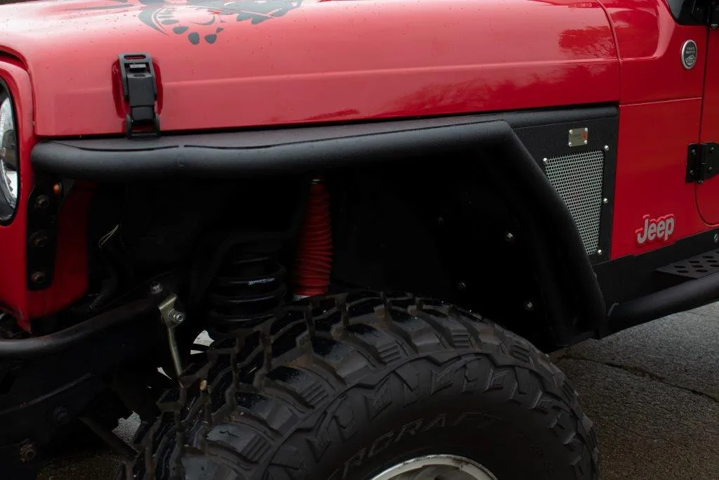 Fishbone Offroad 1997-2006 TJ Wrangler Front Tube Fenders with Hex-Mesh Panels