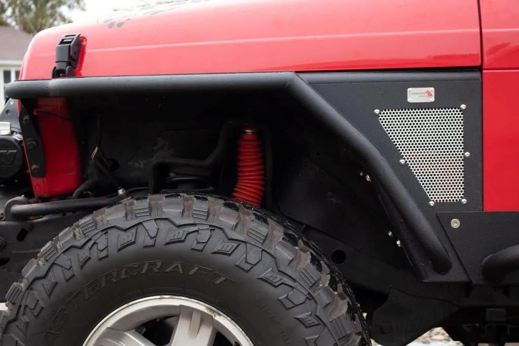 Fishbone Offroad 1997-2006 TJ Wrangler Front Tube Fenders with Hex-Mesh Panels