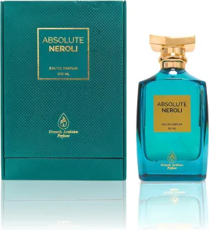 French Arabian Perfumes Absolute Neroli Perfume 100ml - Unisex Eau De Parfum with Fresh Citrus & Floral Notes