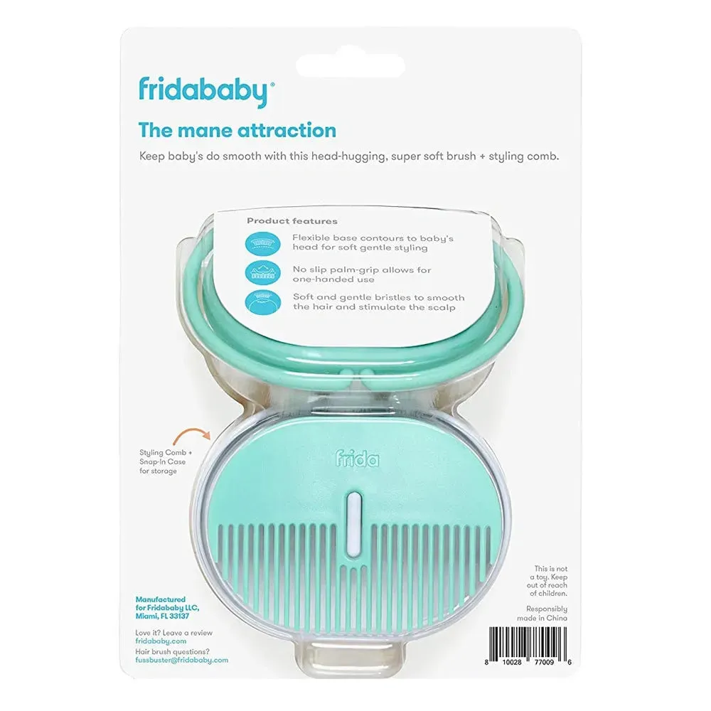 Frida Baby Head-Hugging Hair Brush & Styling Comb Set