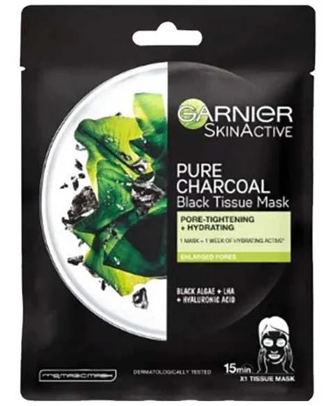 Garnier  Skin Active Pure Charcoal Black Tissue Mask