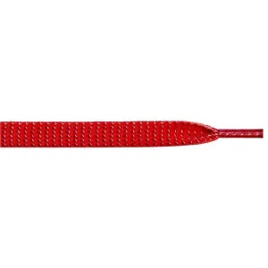 Glitter Flat 3/8" - Red (12 Pair Pack) Shoelaces