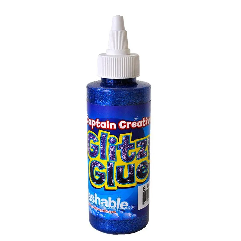 GLITZY GLUE BLUE 4 OZ BY CAPTAIN