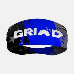 Grind Tactical USA Thin Blue Line Double-Side Wide Headband