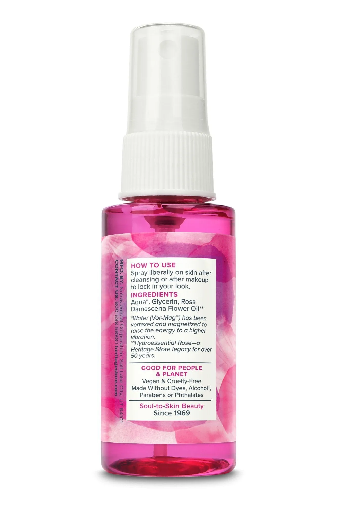 Heritage Store Rosewater & Glycerin 2 oz Spray