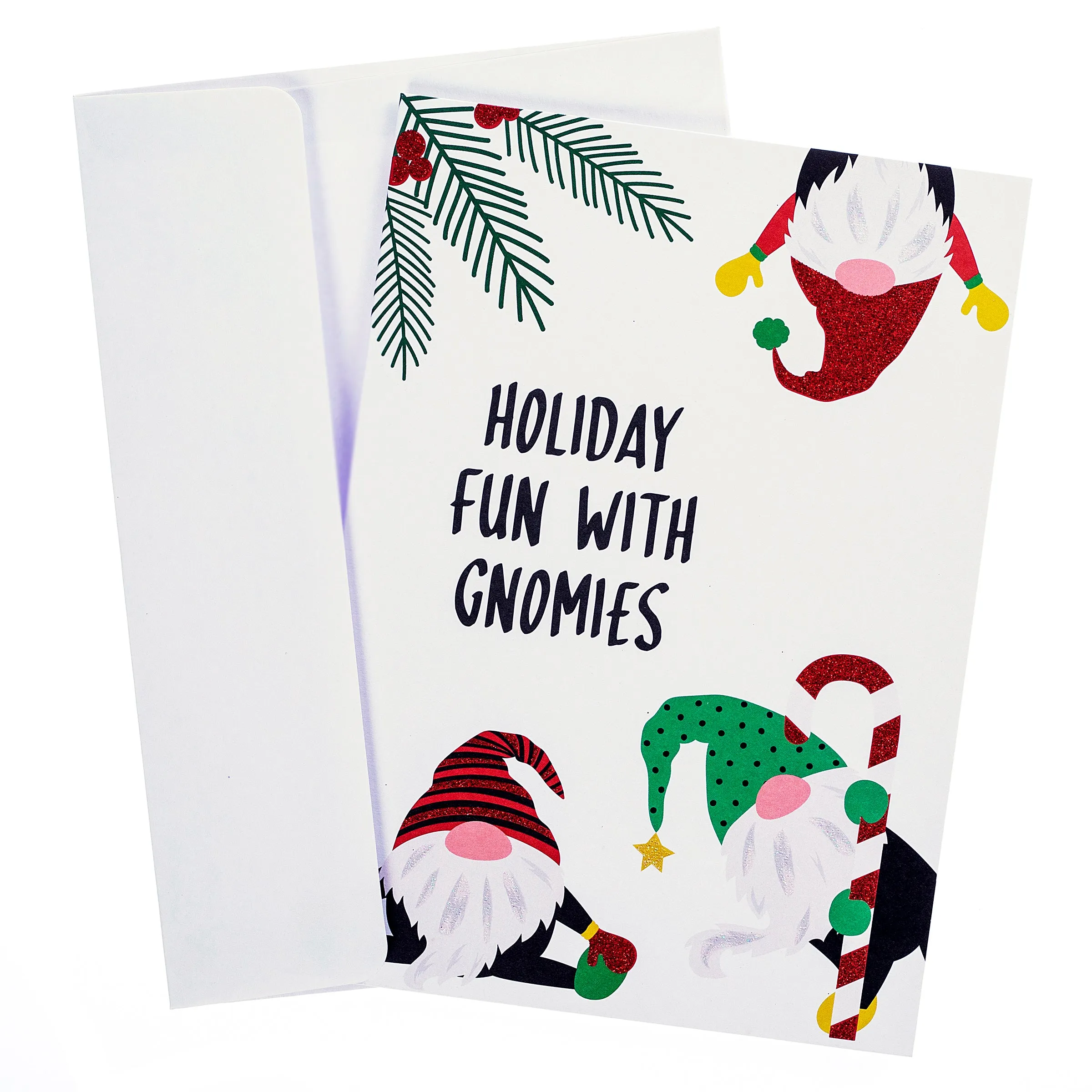 Holiday Fun with Gnomies Large Classic Holiday Boxed Card