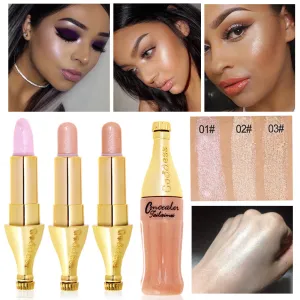 Hot Cheap Makeup for Ladies Face Concealer Contour Makeup Bronzers Gold Shimmer Highlighter Stick