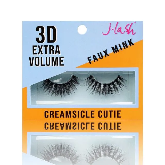 J-lash 3D Extra Volume Faux Mink Lashes - Creamsicle Cutie