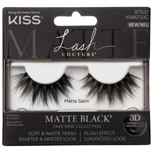 Kiss Lash Couture Matte Black Faux Mink - Matte Satin