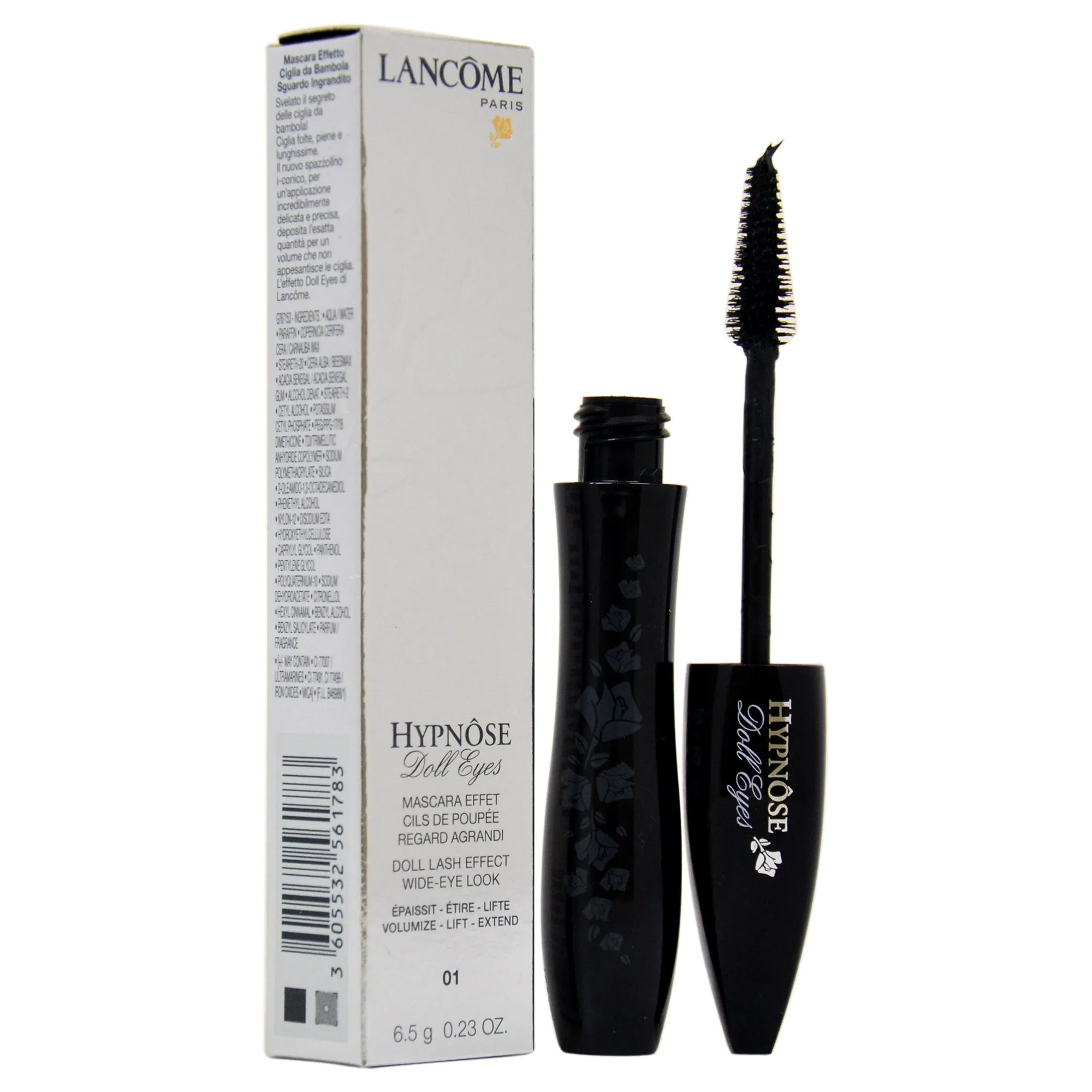 Lancome Hypnose Doll Lashes Mascara Effect 01 So Black By Lancome For Women - 0.23 Oz Mascara  0.23 oz