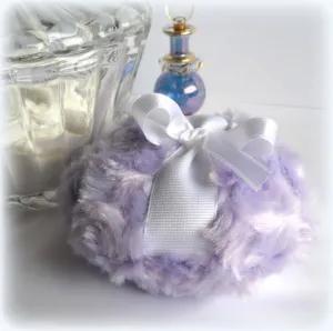 LAVENDER Powder Puff, 4 inch - gift box option