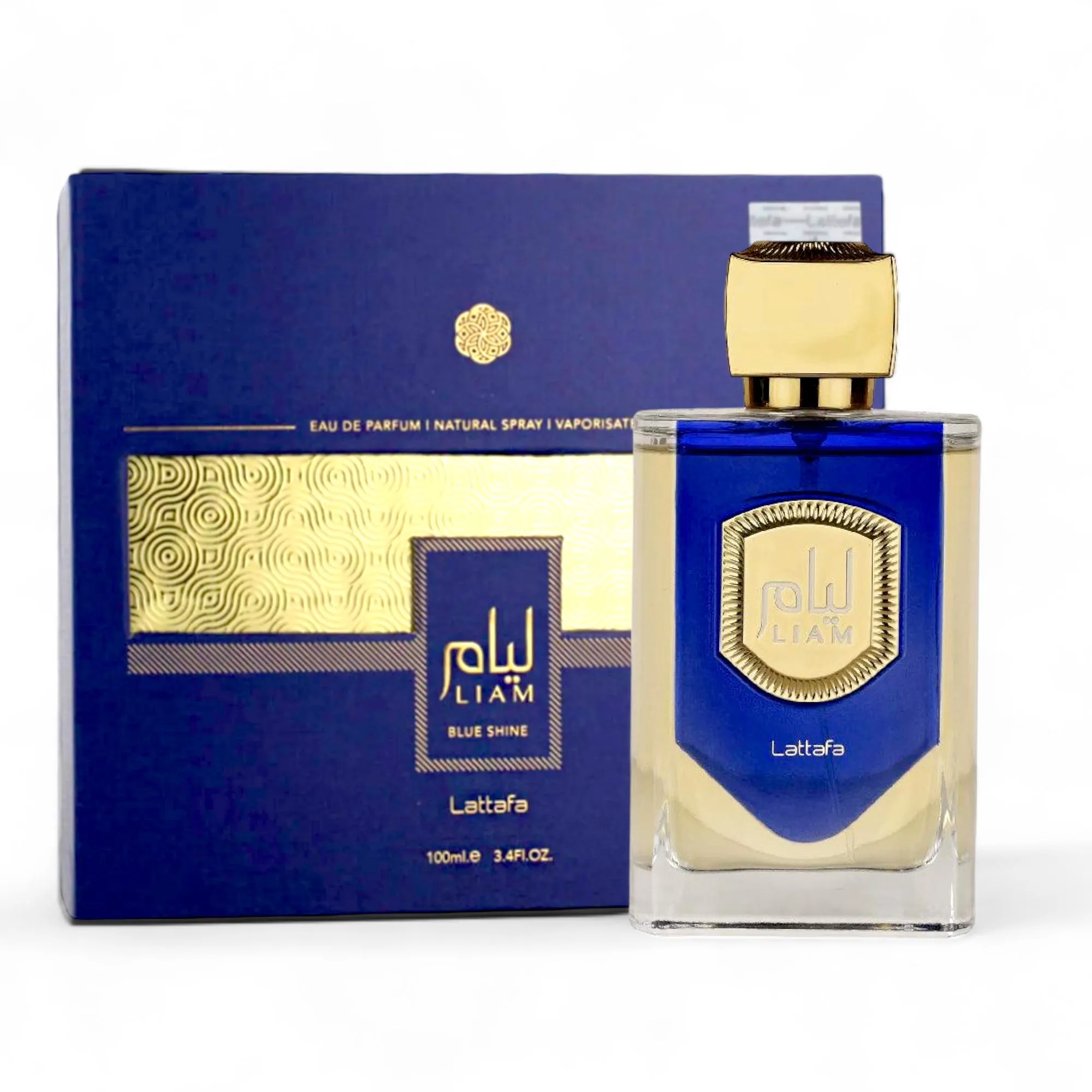 Liam Blue Shine by Lattafa Eau de Parfum for Men 3.4 oz