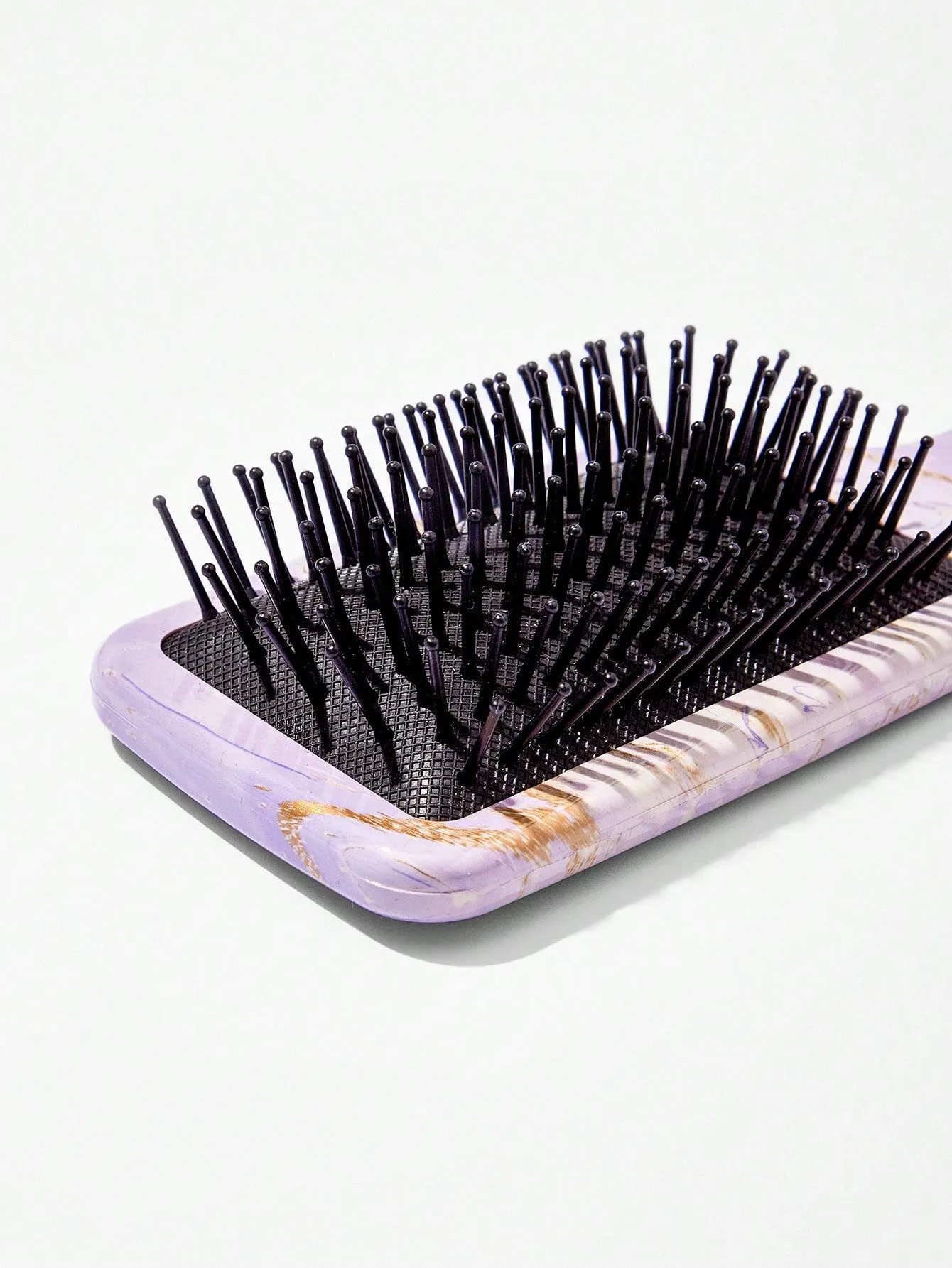 Light Purple Marbled Pattern Hair Brush Detangling Hair Brush Detangler Brush