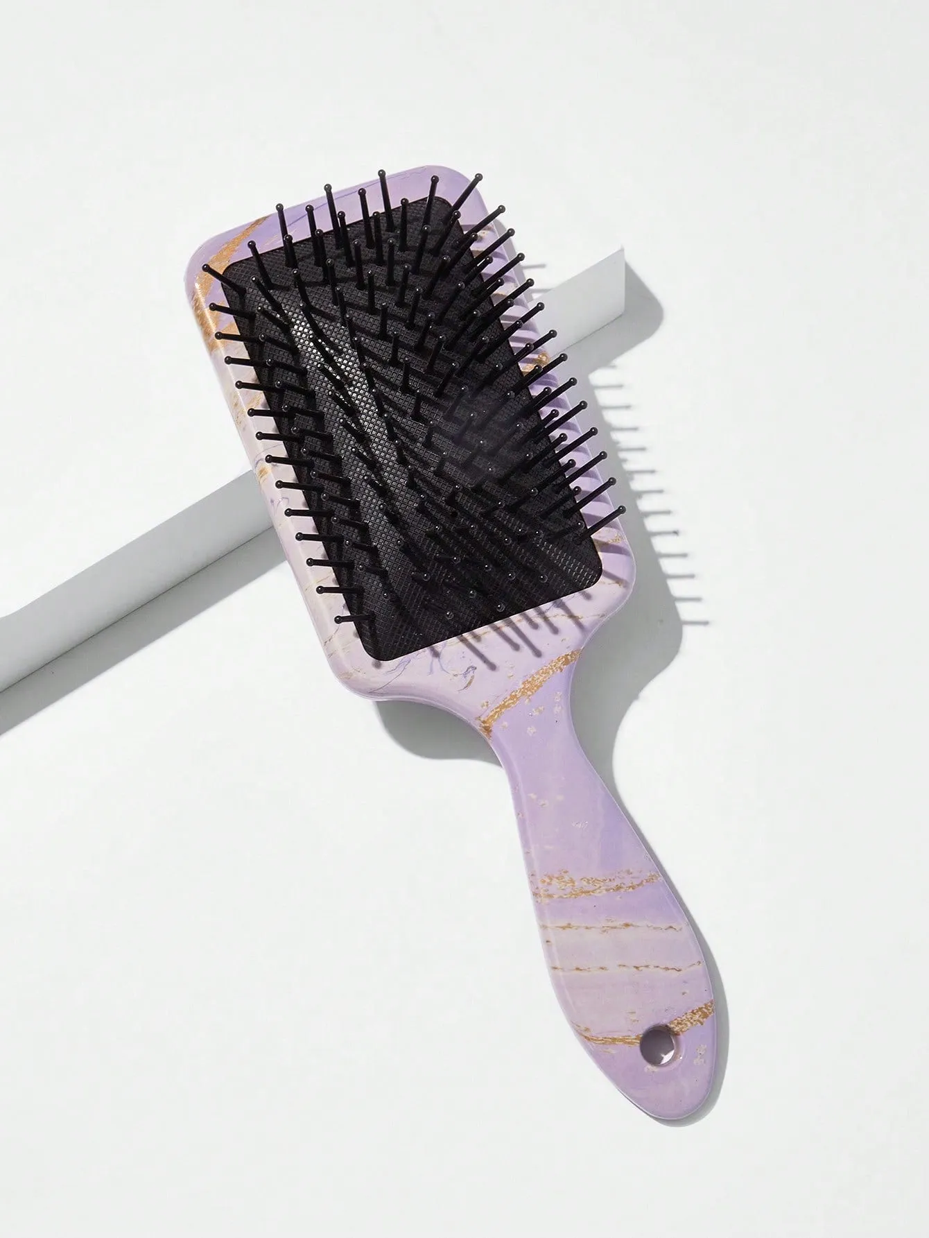 Light Purple Marbled Pattern Hair Brush Detangling Hair Brush Detangler Brush