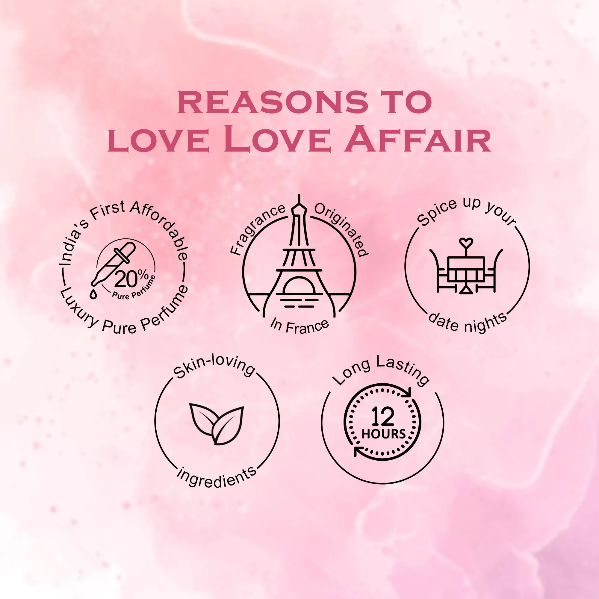 Love Affair French Luxury Pure Perfume for Women - 30ml