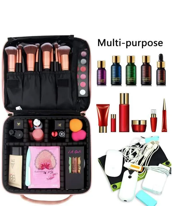 Multifunctional Makeup Train Case Organizer