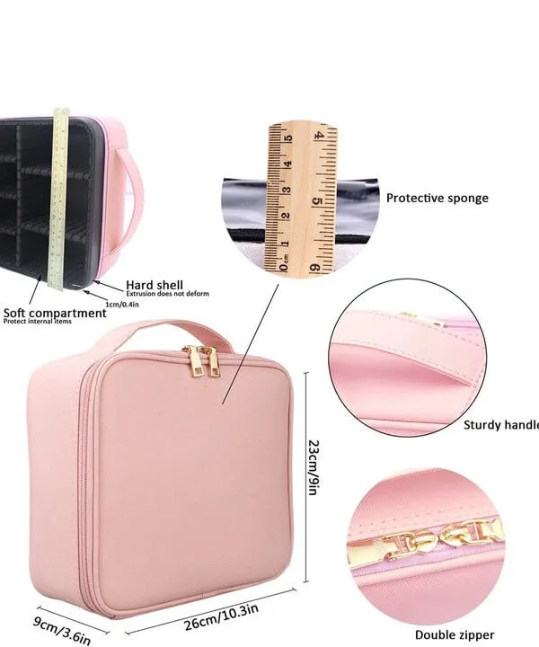 Multifunctional Makeup Train Case Organizer