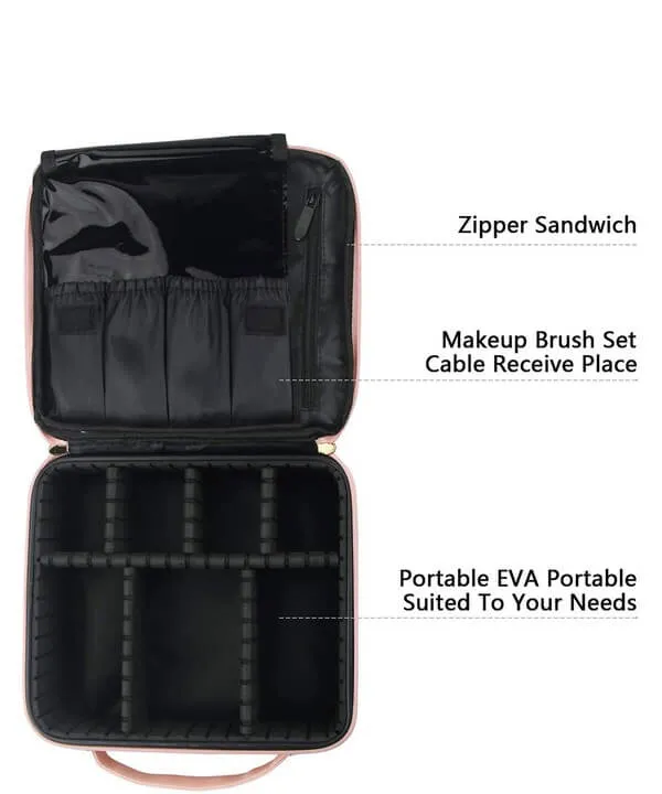 Multifunctional Makeup Train Case Organizer