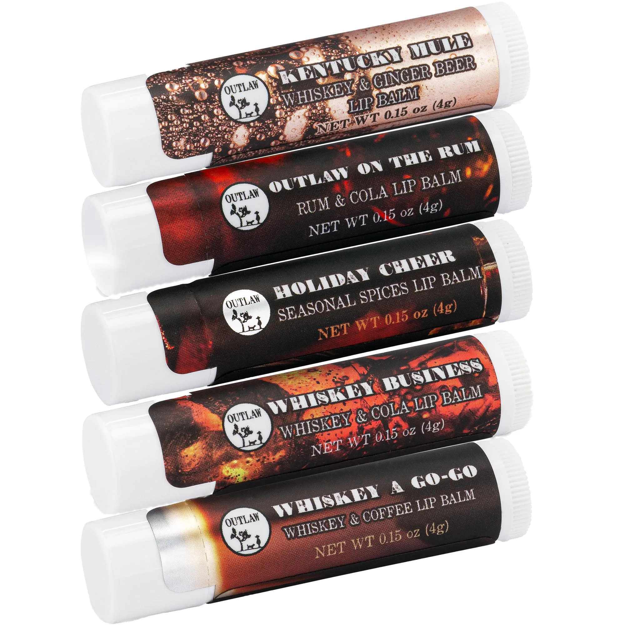 Outlaw Lip Balm - Delicious Lip Balm that Tastes Like Whiskey, Rum, Coffee, and more