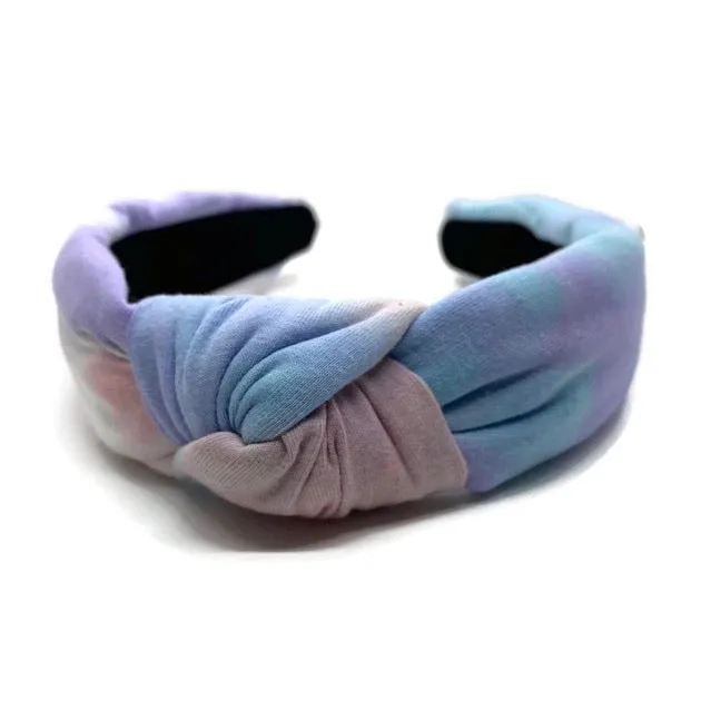 Pastel Tie Dye Topknot Headband