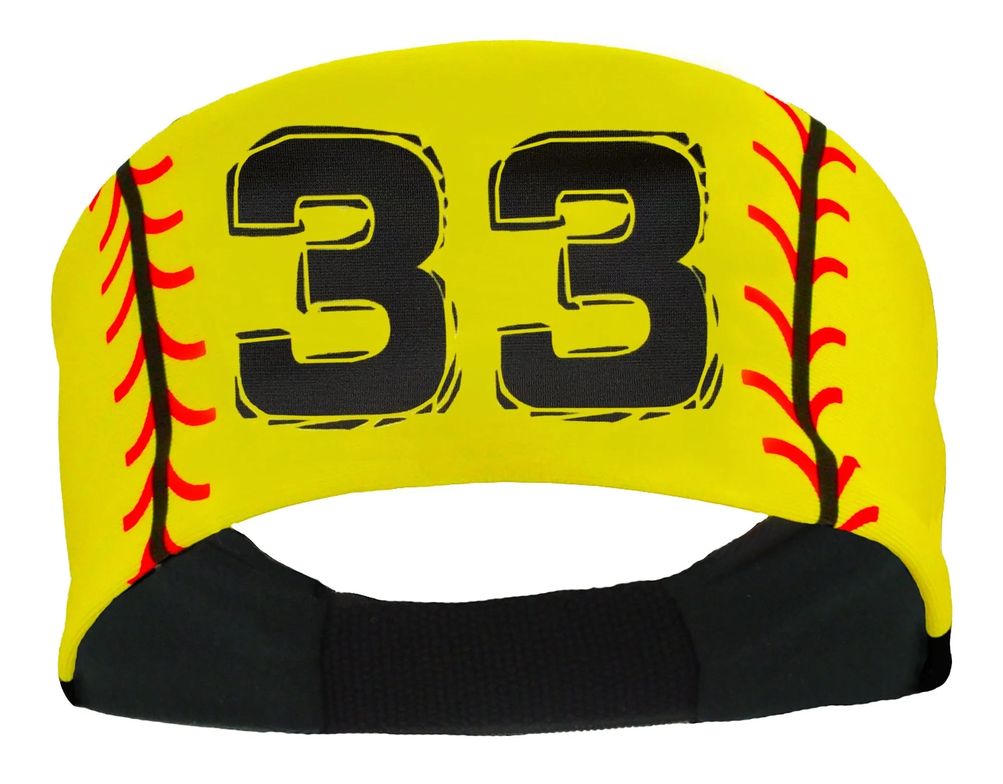 Player ID Softball Stitch Headband (numbers 00-39)