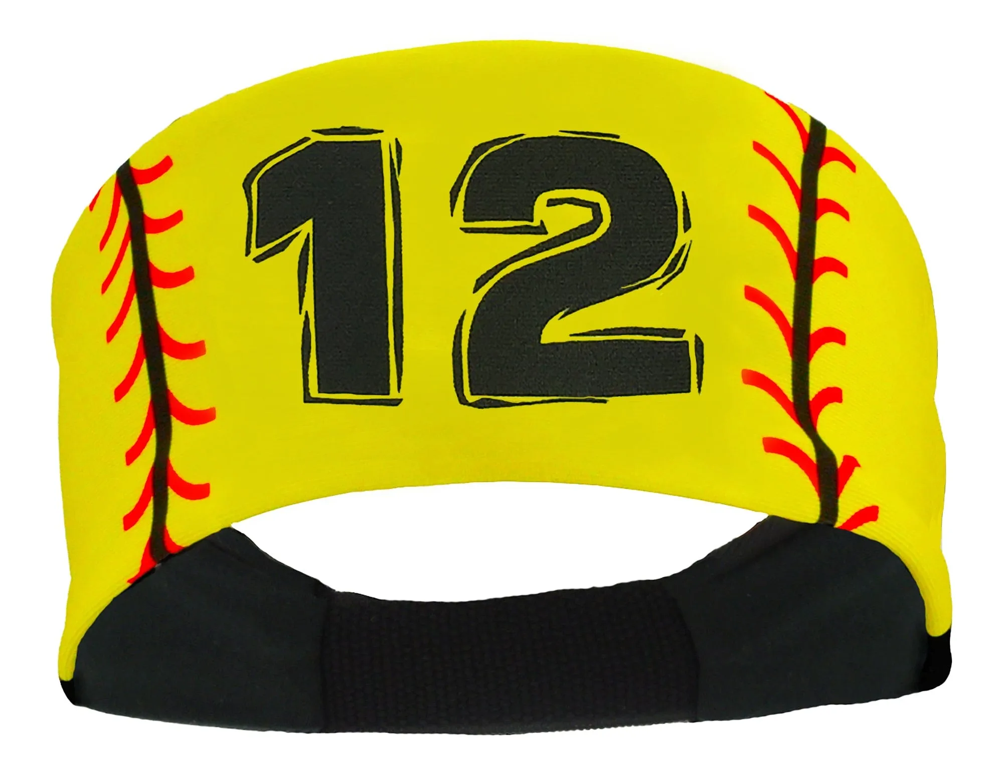 Player ID Softball Stitch Headband (numbers 00-39)