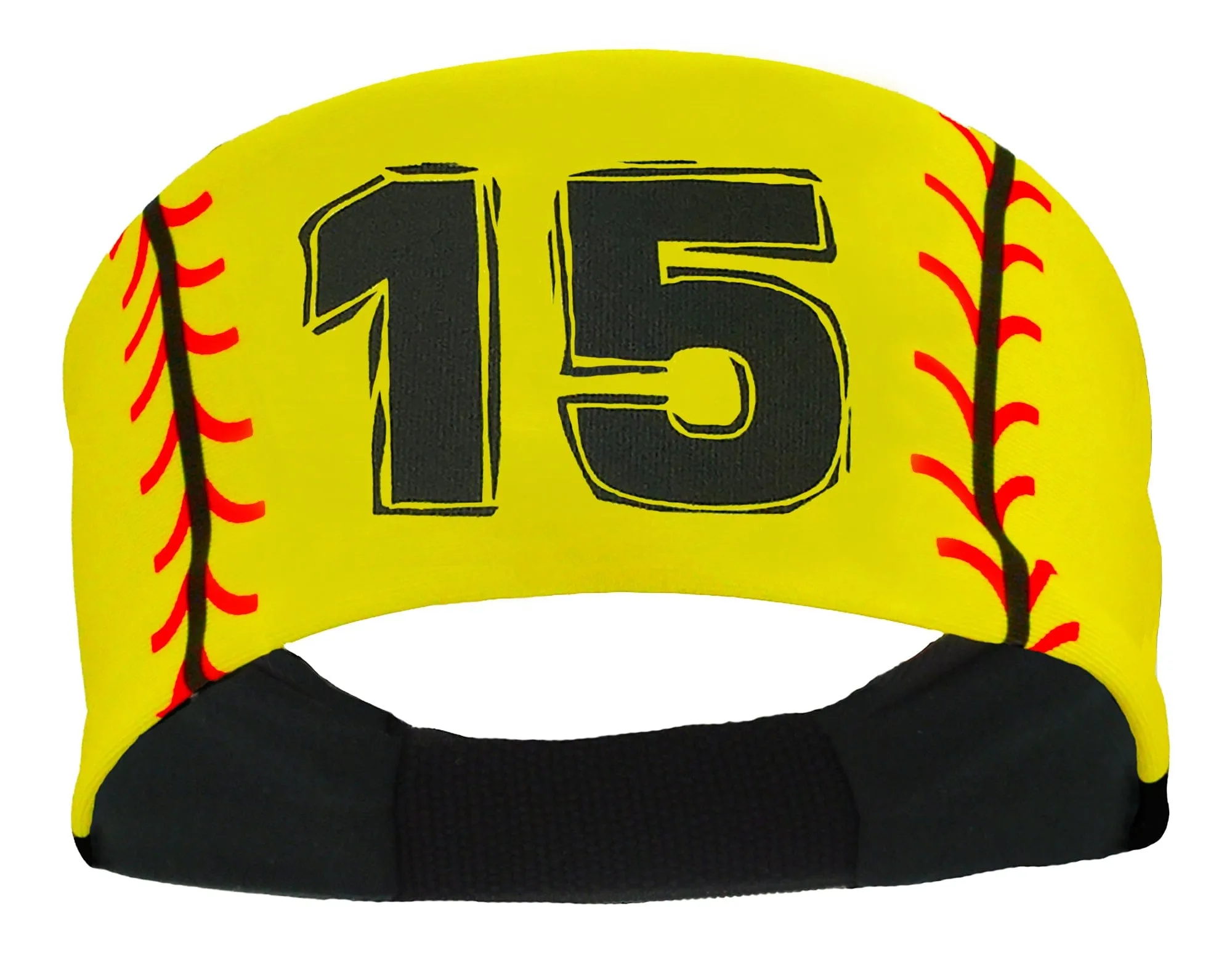 Player ID Softball Stitch Headband (numbers 00-39)