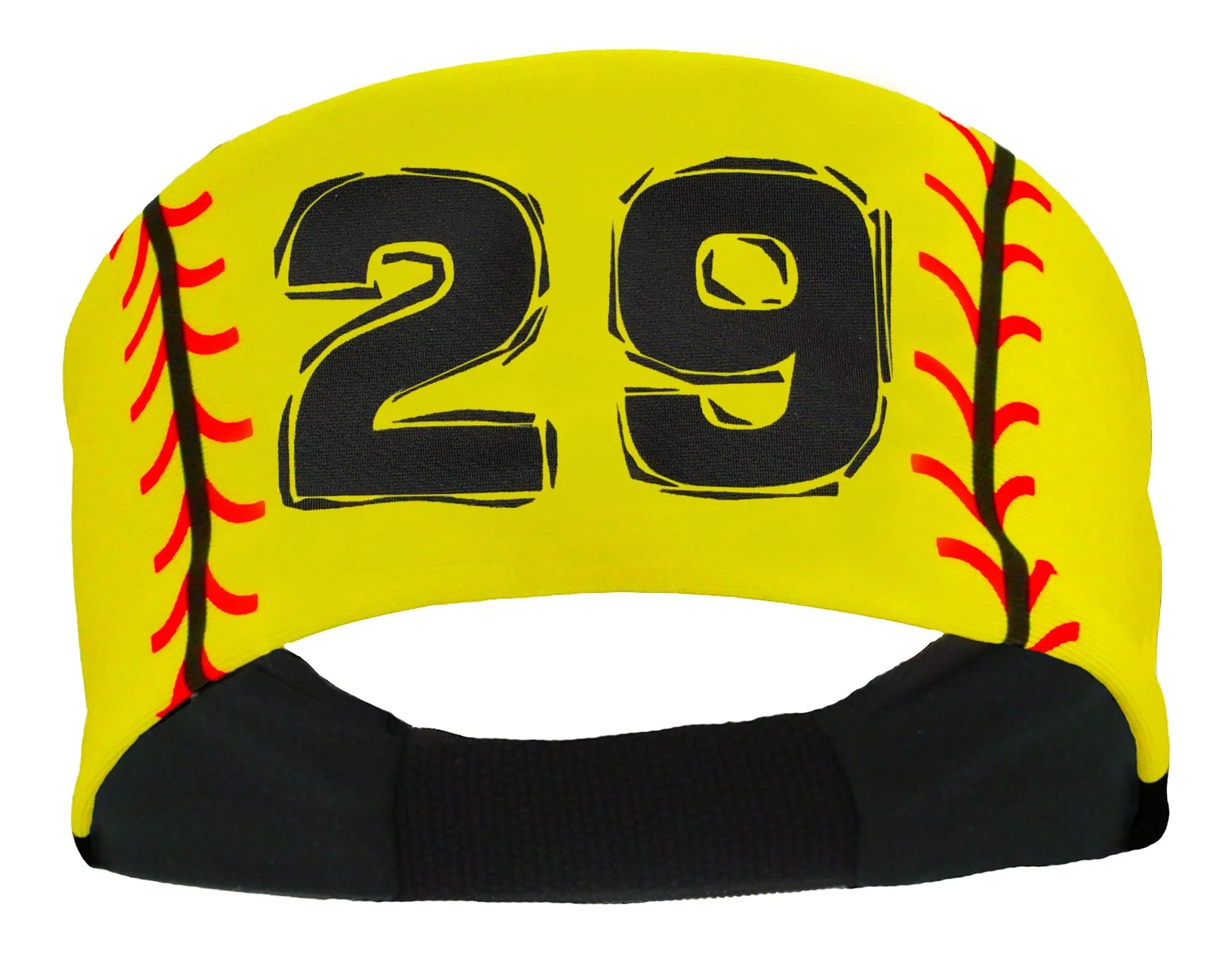 Player ID Softball Stitch Headband (numbers 00-39)