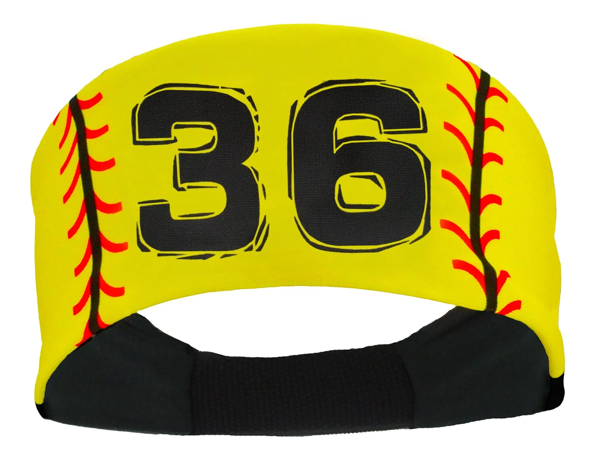 Player ID Softball Stitch Headband (numbers 00-39)